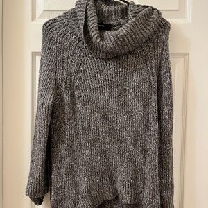 Cozy Gray Turtleneck Sweater